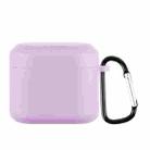 For Boat Airdopes 402 Silicone Earphone Protective Case with Hook(Purple) - 1