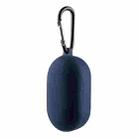 For Boat Airdopes 441 Silicone Earphone Protective Case with Hook(Midnight Blue) - 1