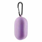 For Boat Airdopes 441 Silicone Earphone Protective Case with Hook(Purple) - 1