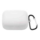 For OnePlus Buds Pro Silicone Earphone Protective Case with Hook(White) - 1