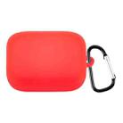 For OnePlus Buds Pro Silicone Earphone Protective Case with Hook(Red) - 1