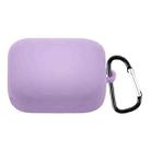 For OnePlus Buds Pro Silicone Earphone Protective Case with Hook(Purple) - 1