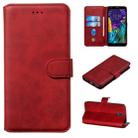 For LG K30 (2019) Classic Calf Texture Horizontal Flip PU Leather Case, with Holder & Card Slots & Wallet(Red) - 1