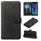 For LG K20 (2019) Classic Calf Texture Horizontal Flip PU Leather Case, with Holder & Card Slots & Wallet(Black) - 1