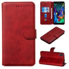 For LG K20 (2019) Classic Calf Texture Horizontal Flip PU Leather Case, with Holder & Card Slots & Wallet(Red) - 1