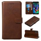For LG K20 (2019) Classic Calf Texture Horizontal Flip PU Leather Case, with Holder & Card Slots & Wallet(Brown) - 1