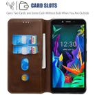 For LG K20 (2019) Classic Calf Texture Horizontal Flip PU Leather Case, with Holder & Card Slots & Wallet(Brown) - 6