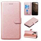 For Motorola MOTO G8 / P40 Power / One Action Classic Calf Texture Horizontal Flip PU Leather Case, with Holder & Card Slots & Wallet(Rose Gold) - 1