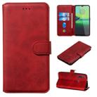 For Motorola Moto G8 Play / One Macro Classic Calf Texture Horizontal Flip PU Leather Case, with Holder & Card Slots & Wallet(Red) - 1