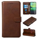 For Motorola Moto G8 Play / One Macro Classic Calf Texture Horizontal Flip PU Leather Case, with Holder & Card Slots & Wallet(Brown) - 1