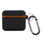 Suitcase Silicone Earphone Protective Case with Hook For Airpods 3(Black) - 1