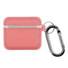 Suitcase Silicone Earphone Protective Case with Hook For Airpods 3(Cherry Blossom Pink) - 1