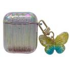 Color Plated PC Earphone Case with Butterfly Clasp For AirPods 1 / 2(Grey) - 1