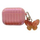 Color Plated PC Earphone Case with Butterfly Clasp For AirPods Pro(Pink) - 1