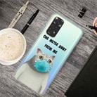 For Xiaomi Redmi Note 11 Global / Note 11S Painted Transparent TPU Phone Case(Mask Cat) - 1