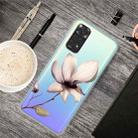 For Xiaomi Redmi Note 11 Pro 4G / 5G Global Painted Transparent TPU Phone Case(Lotus) - 1