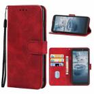 Leather Phone Case For Nokia C2 2nd Edition(Red) - 1