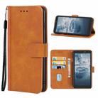 Leather Phone Case For Nokia C2 2nd Edition(Brown) - 1