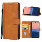 Leather Phone Case For Nokia C21(Brown) - 1