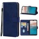 Leather Phone Case For Nokia C21 Plus(Blue) - 1