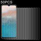 50 PCS 0.26mm 9H 2.5D Tempered Glass Film For Nokia C21 Plus - 1