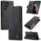 For Samsung Galaxy S22 Ultra 5G CaseMe 013 Multifunctional Leather Phone Case(Black) - 1