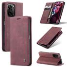 For Xiaomi Redmi K40 / K40 Pro / Poco F3／Mi 11i／Mi 11X／Mi 11X Pro CaseMe 013 Multifunctional Leather Phone Case(Wine Red) - 1