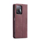 For Xiaomi Mi 11T / 11T Pro CaseMe 013 Multifunctional Leather Phone Case(Wine Red) - 3