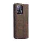 For Xiaomi Mi 11T / 11T Pro CaseMe 013 Multifunctional Leather Phone Case(Coffee) - 3