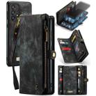 For Samsung Galaxy A33 5G CaseMe-008 Detachable Multifunctional Horizontal Flip Leather Case(Black) - 1