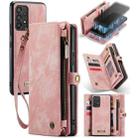 For Samsung Galaxy A53 5G CaseMe-008 Detachable Multifunctional Horizontal Flip Leather Case (Pink) - 1