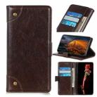 For Samsung Galaxy A23 4G Copper Buckle Nappa Texture Flip Leather Phone Case(Coffee) - 1