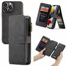 For iPhone 13 Pro Max CaseMe 007 Multifunctional Detachable Billfold Phone Leather Case (Black) - 1