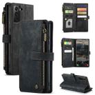 For Samsung Galaxy S22+ 5G CaseMe C30 Multifunctional Phone Leather Case with Holder & Card Slot & Wallet(Black) - 1
