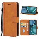 Leather Phone Case For Honor Magic4(Brown) - 1