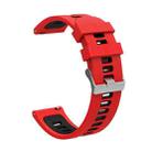 For Huawei Watch GT 3 42mm Two-color Silicone Watch Band(Red Black) - 1