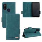 For Fujitsu Arrows WE F-51B Magnetic Clasp Leather Phone Case(Green) - 1