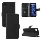 For Kyocera DIGNO BX2 Skin Feel Magnetic Buckle Leather Phone Case(Black) - 1