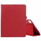 For iPad Pro 11 2022 / 2021 / 2020 / 2018 Litchi Texture Solid Color Leather Tablet Case(Red) - 1