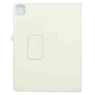 For iPad Pro 11 2022 / 2021 / 2020 / 2018 Litchi Texture Solid Color Leather Tablet Case(White) - 3