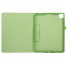 For iPad Pro 12.9 2022 / 2021 / 2020 / 2018 Litchi Texture Solid Color Leather Tablet Case(Green) - 4