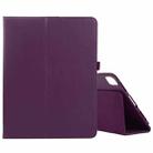 For iPad Air 13 2024 / iPad Pro 12.9 2022 / 2021 / 2020 / 2018 Litchi Texture Solid Color Leather Tablet Case(Purple) - 1