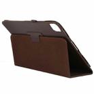 For iPad Pro 12.9 2022 / 2021 / 2020 / 2018 Litchi Texture Solid Color Leather Tablet Case(Brown) - 6