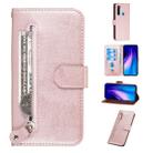 For Xiaomi Redmi Note 8 Fashion Calf Texture Zipper Horizontal Flip PU Leather Case, with Holder & Card Slots & Wallet(Rose Gold) - 1