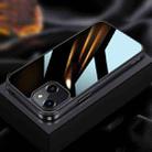 For iPhone 13 mini SULADA Metal Frame + Nano Glass + TPU Phone Case (Black) - 1