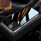 For iPhone 13 mini SULADA Metal Frame + Nano Glass + TPU Phone Case (Silver) - 1