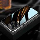 For iPhone 13 Pro SULADA Metal Frame + Nano Glass + TPU Phone Case (Silver) - 1