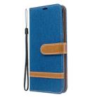 For Galaxy S20 Color Matching Denim Texture Horizontal Flip PU Leather Case with Holder & Card Slots & Wallet & Lanyard(Blue) - 2
