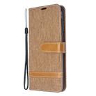 For Galaxy S20 Color Matching Denim Texture Horizontal Flip PU Leather Case with Holder & Card Slots & Wallet & Lanyard(Brown) - 2