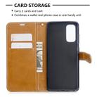 For Galaxy S20 Color Matching Denim Texture Horizontal Flip PU Leather Case with Holder & Card Slots & Wallet & Lanyard(Brown) - 5